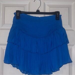 Mustard Seed Vibrant Blue Mini Skirt